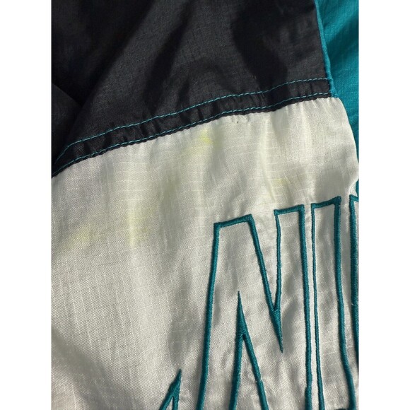 Vintage Nike Men's Retro Windbreaker Jacket Teal Blue White Black Size L - Picture 5 of 12